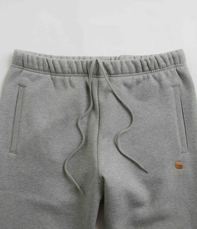 Carhartt Chase Sweatpants - Grey Heather / Gold