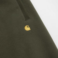 Carhartt Chase Sweatpants in Olive and Gold thumbnail
