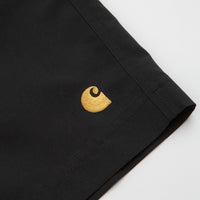 Carhartt Chase Swim Trunks in Black and Gold thumbnail