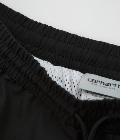 Carhartt Chase Swim Trunks in Black and Gold