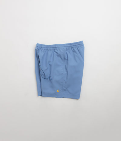 Carhartt Chase Swim Trunks in Curacao and Gold