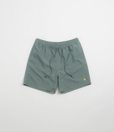 Carhartt Chase Swim Trunks - Velvet Green / Gold