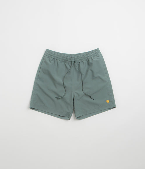 Carhartt Chase Swim Trunks - Velvet Green / Gold