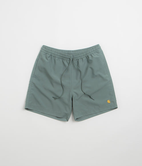 Carhartt Chase Swim Trunks - Velvet Green / Gold