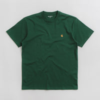 Carhartt Chase T-Shirt in Chervil and Gold thumbnail