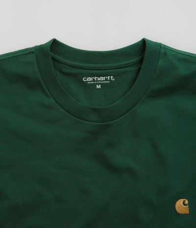 Carhartt Chase T-Shirt in Chervil and Gold