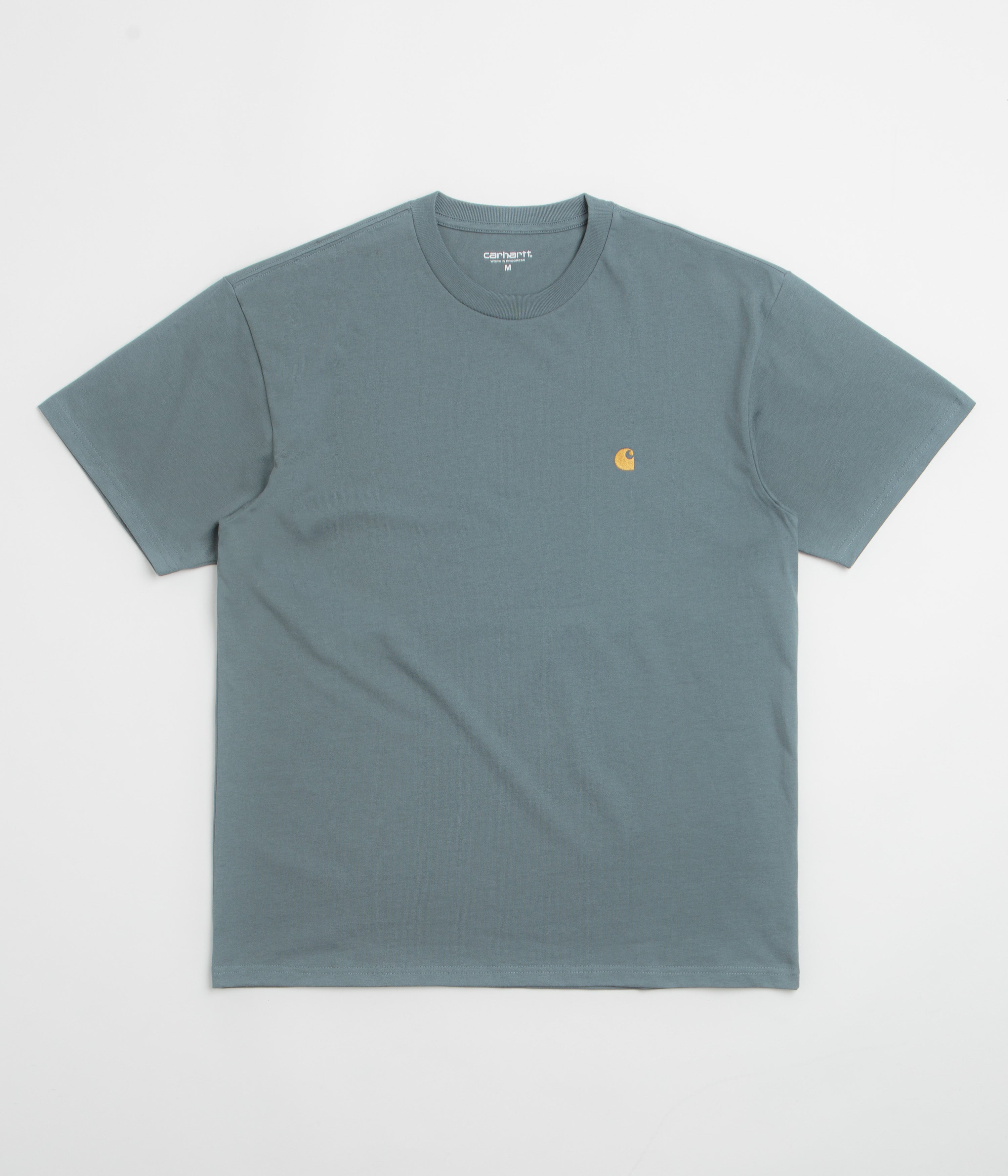 Carhartt Chase T-Shirt - Cozy Blue / Gold