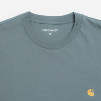Carhartt Chase T-Shirt - Cozy Blue / Gold thumbnail