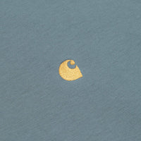 Carhartt Chase T-Shirt - Cozy Blue / Gold thumbnail