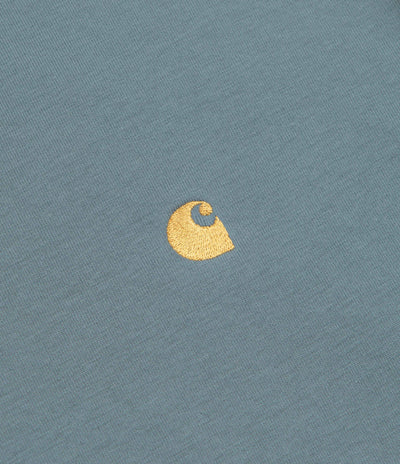 Carhartt Chase T-Shirt - Cozy Blue / Gold