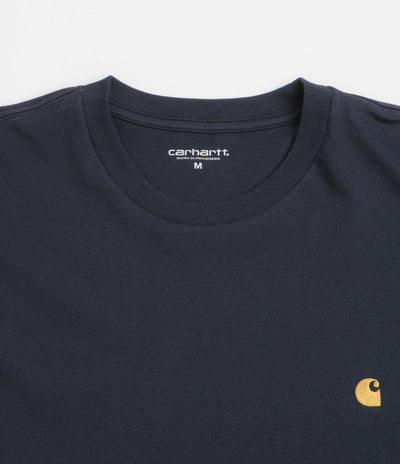 Carhartt Chase T-Shirt - Dark Navy / Gold