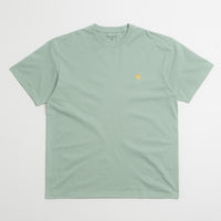 Carhartt Chase T-Shirt in Frosted Green and Gold thumbnail