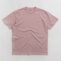 Carhartt Chase T-Shirt - Glassy Pink / Gold thumbnail