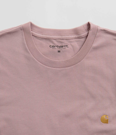 Carhartt Chase T-Shirt - Glassy Pink / Gold