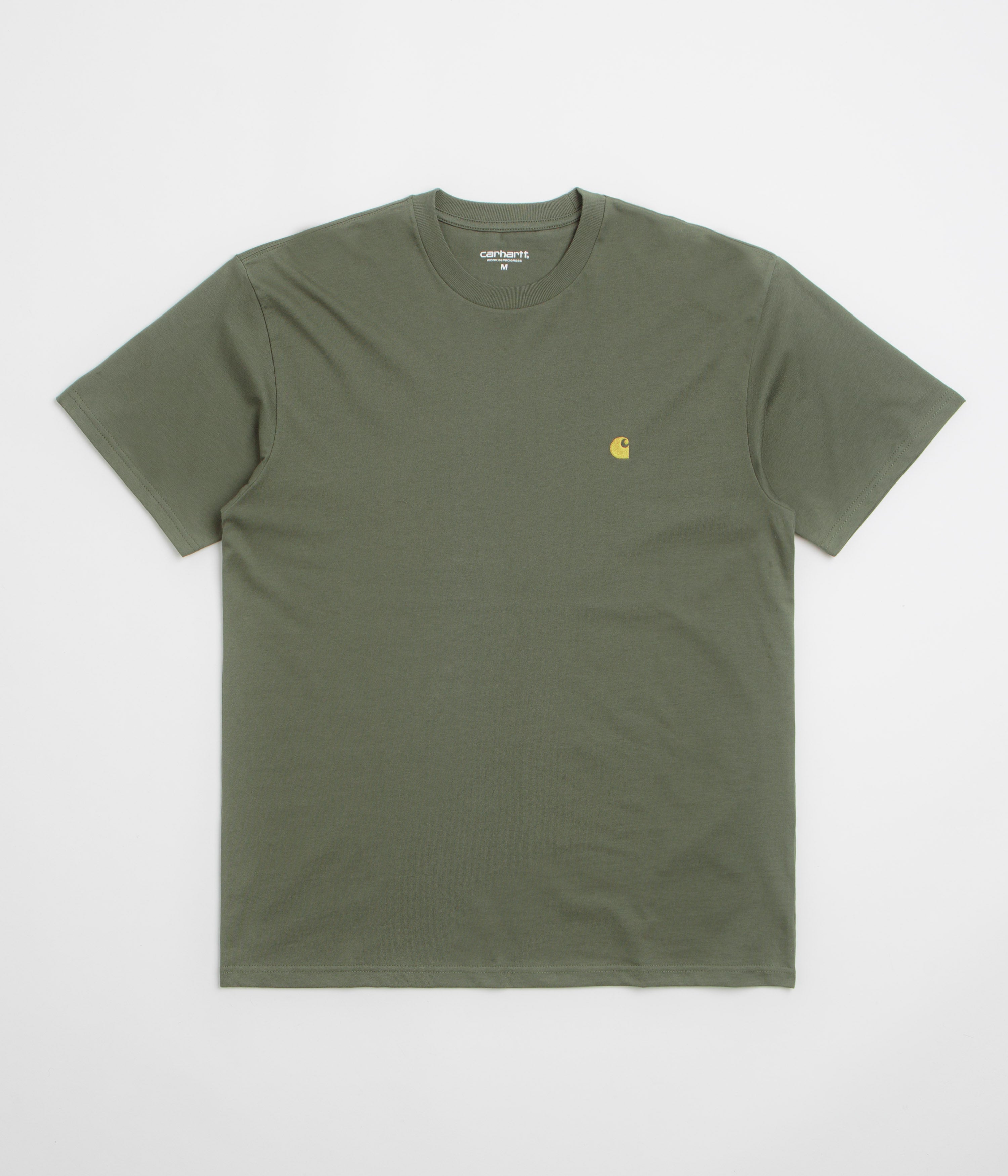 Carhartt Chase T-Shirt in Leaf and Gold