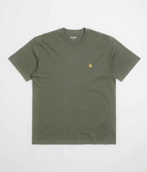 Carhartt Chase T-Shirt - Leaf / Gold