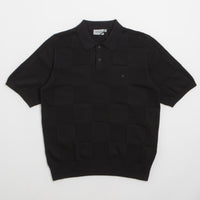Carhartt Checker Polo Shirt - Black thumbnail
