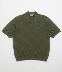 Carhartt Checker Polo Shirt in Dollar Green