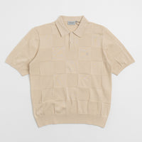 Carhartt Checker Polo Shirt in Fleur De Sel thumbnail