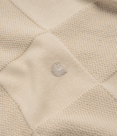 Carhartt Checker Polo Shirt in Fleur De Sel