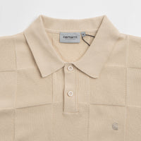 Carhartt Checker Polo Shirt in Fleur De Sel thumbnail