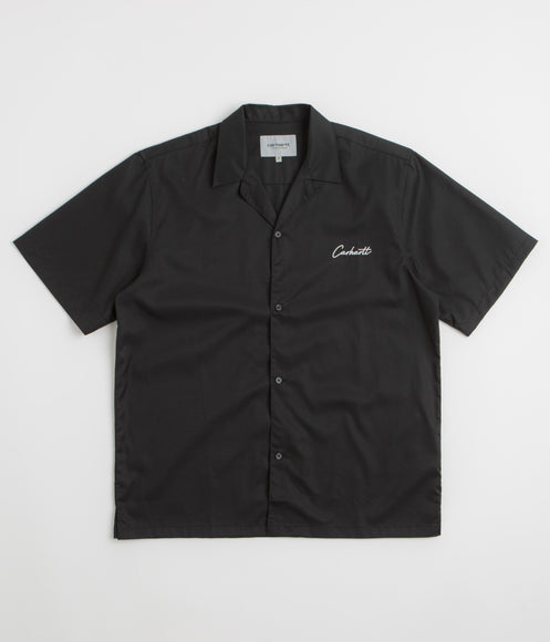 Carhartt Delray Short Sleeve Shirt - Black / White