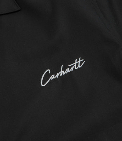 Carhartt Delray Short Sleeve Shirt - Black / White