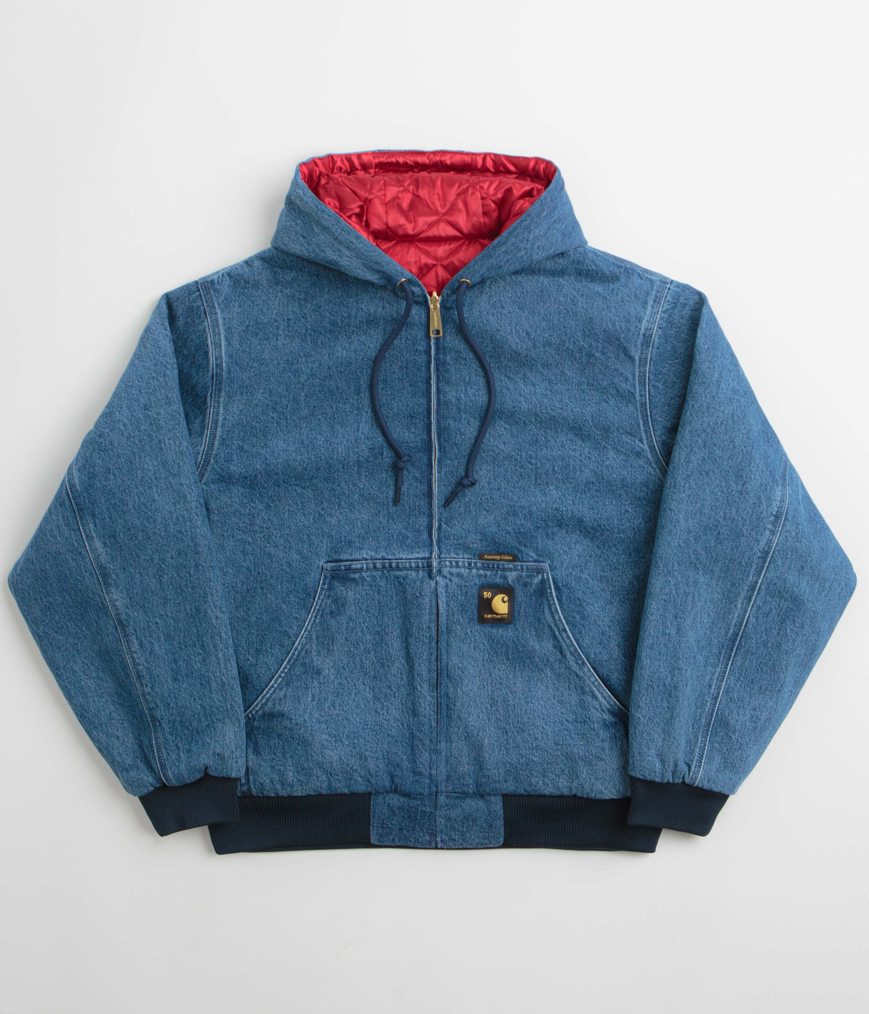 Pop Trading Company Full Button Jacket - Rinsed Denim | Flatspot