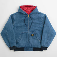 Carhartt Denim OG Active Jacket in Blue and USA Red thumbnail