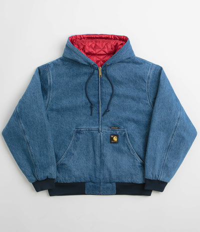 Carhartt Denim OG Active Jacket in Blue and USA Red