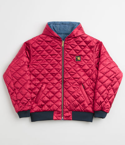 Carhartt Denim OG Active Jacket in Blue and USA Red