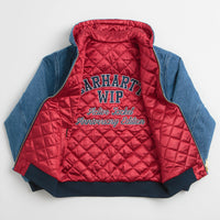 Carhartt Denim OG Active Jacket in Blue and USA Red thumbnail
