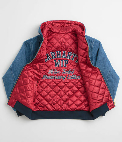 Carhartt Denim OG Active Jacket in Blue and USA Red