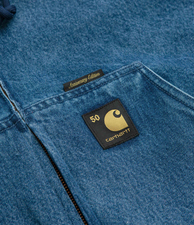 Carhartt Denim OG Active Jacket in Blue and USA Red