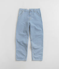 Carhartt Denim Single Knee Pants in Heavy Stone Bleached Blue