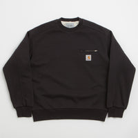 Carhartt Detroit Crewneck Sweatshirt in Black thumbnail