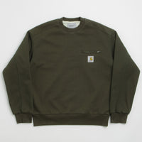 Carhartt Detroit Crewneck Sweatshirt in Olive thumbnail