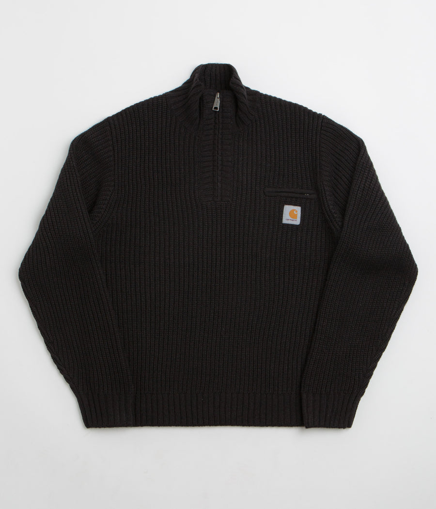 Carhartt Detroit Half Zip Sweatshirt in Black