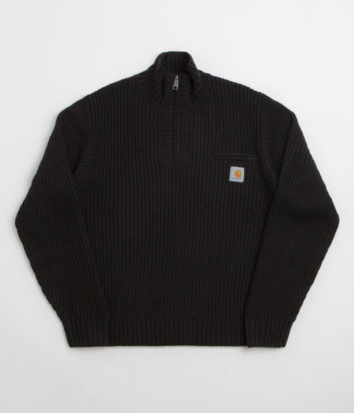 Carhartt Detroit Half Zip Sweatshirt - Black