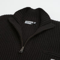 Carhartt Detroit Half Zip Sweatshirt - Black thumbnail