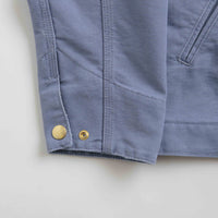 Carhartt Detroit Jacket in Bay Blue and Bay Blue / Aged Canvas thumbnail