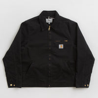 Carhartt Detroit Jacket in Black and Black / Aged Canvas thumbnail
