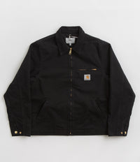 Carhartt Detroit Jacket in Black and Black / Aged Canvas