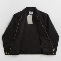 Carhartt Detroit Jacket in Black and Black / Aged Canvas thumbnail