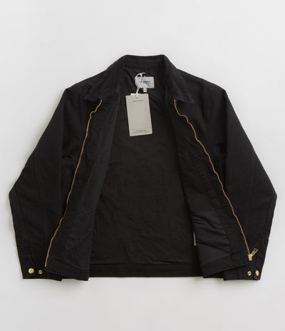 Carhartt Detroit Jacket in Black and Black / Aged Canvas