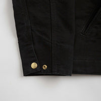 Carhartt Detroit Jacket in Black and Black / Aged Canvas thumbnail