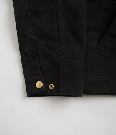 Carhartt Detroit Jacket in Black and Black / Aged Canvas