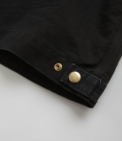 Carhartt Detroit Jacket in Black and Black / Aged Canvas