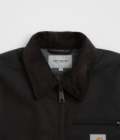 Carhartt Detroit Jacket in Black and Black Rigid