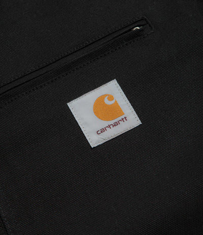 Carhartt Detroit Jacket in Black and Black Rigid